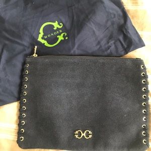 C Wonder Suede Clutch
